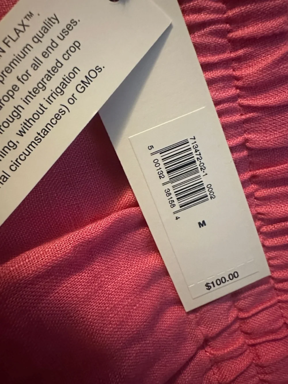 NWT! Banana Republic Pink Linen Pull-On Ankle Pant - Medium 🩶